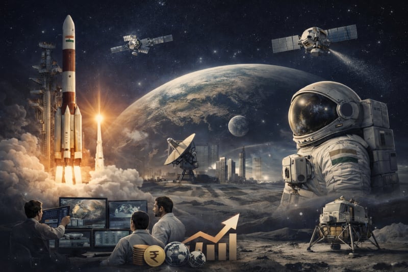 India's Space Sector Set to Jump From $8B to $44B by 2035