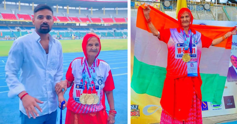 94-Year-Old Wins 4 Golds After Starting Track in Her 90s