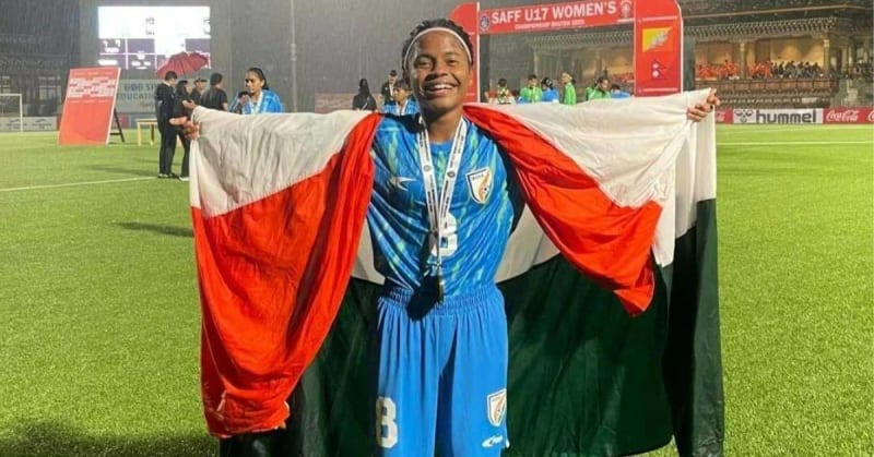 14-Year-Old Indian Footballer Scores 8 Goals, Wins SAFF Cup