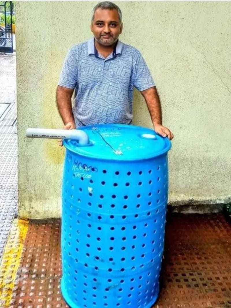Mumbai Man Builds Rainwater System for Just $30