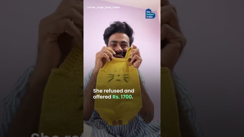 Man Beats Anxiety Through Knitting, Inspires Others