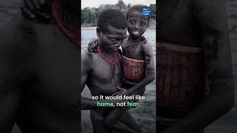 Dr. Ratan Chandra Kar providing medical care in the Andaman Islands tribal region