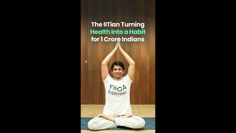 IIT Grad's ₹11 Daily Yoga Habit Reaches 12M People