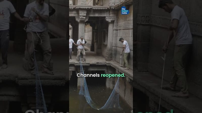 30 Citizens Restore 500-Year-Old Stepwell in One Day