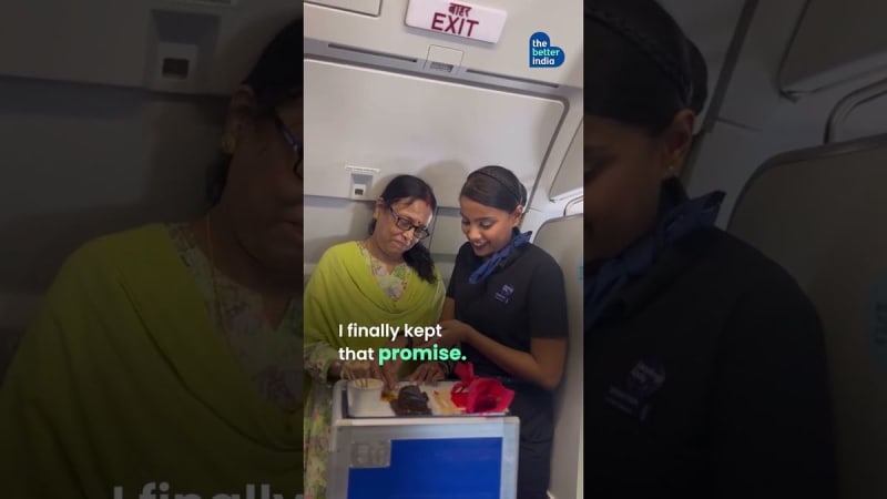 Air Hostess Surprises Mom Mid-Flight After 30 Years