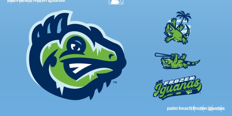 Palm Beach Cardinals Debut Playful Frozen Iguanas Identity for Saturday Games