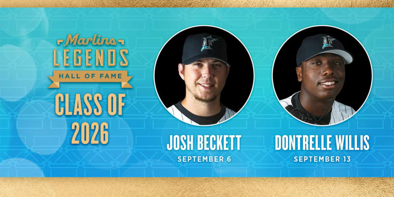 Marlins Honor 2003 World Series Heroes Beckett and Willis