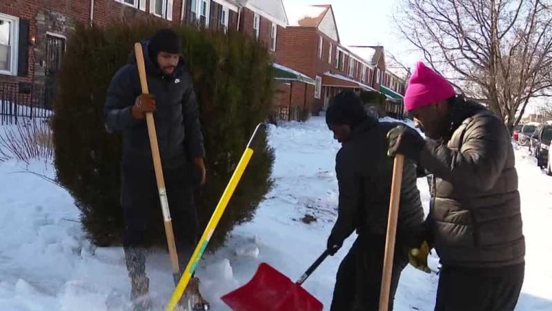 Baltimore Volunteers Clear 60 Homes in Snow Corps Blitz