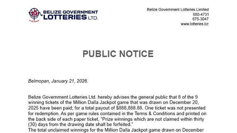 Unclaimed $111K Lottery Prize Goes to Belize Charity - Image 2