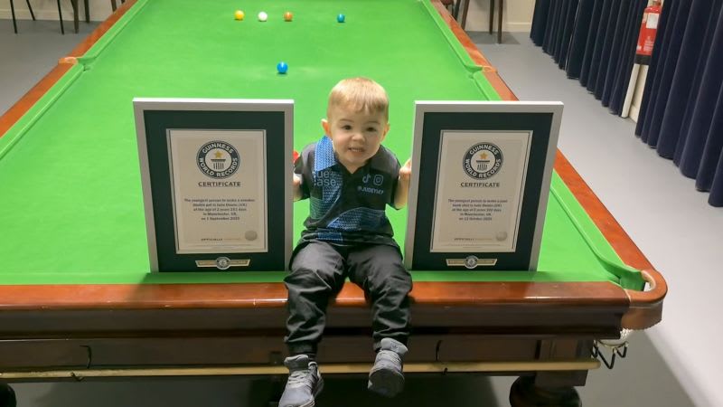 2-Year-Old Jude Owens Breaks Two Snooker World Records