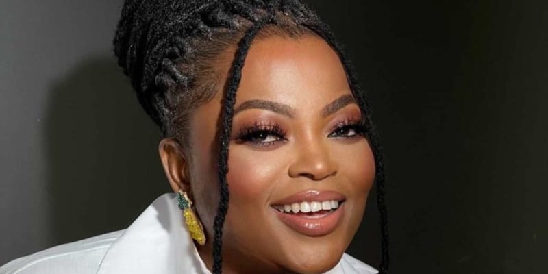 Nigerian filmmaker Funke Akindele smiling while discussing her record-breaking Nollywood success