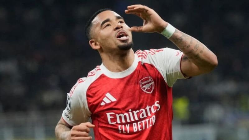 Arsenal's Jesus Scores Twice in Perfect Champions League Run