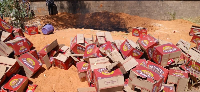 Healthcare Heroes Prevent Potential Health Crisis by Destroying Expired Noodles