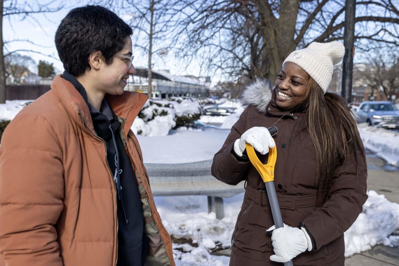 Boston Volunteers Shovel Crosswalks After 20-Inch Blizzard - Image 3