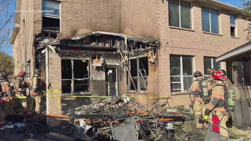 Arlington Firefighters Rescue Dog From Burning Home - Image 2