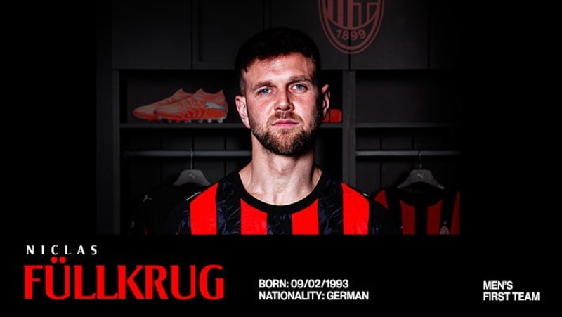 German Soccer Star Niclas Füllkrug Joins AC Milan in Exciting European Transfer