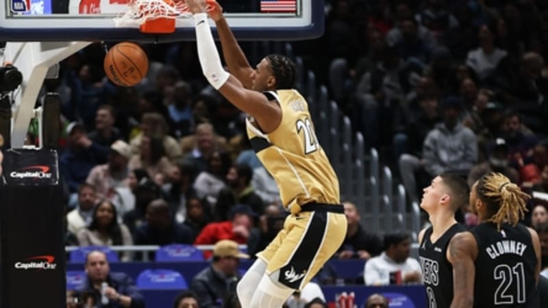 Champagnie Sparks Wizards' Surge in Dominant 119-99 Victory Over Nets