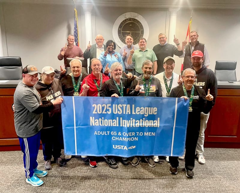 Pell City Men's 65+ Tennis Team Wins National Title