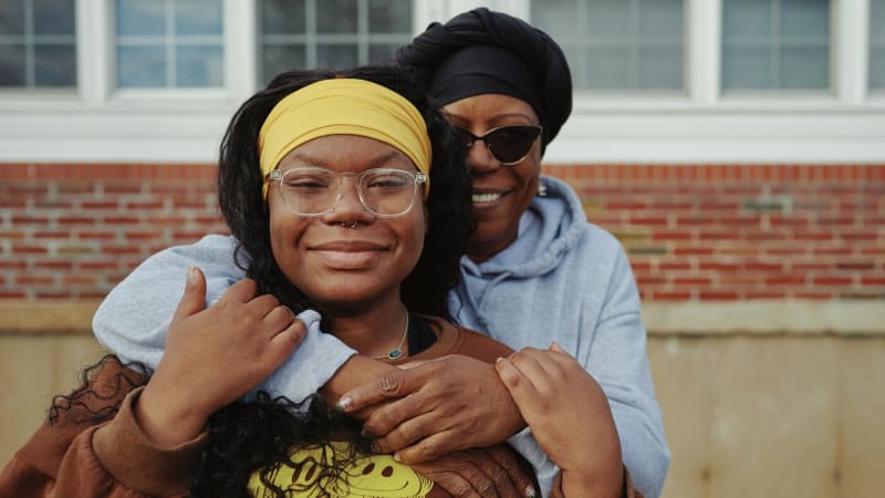 Eighteen-year-old Serenity Cole at home in St. Louis after receiving gene therapy treatment for sickle cell disease