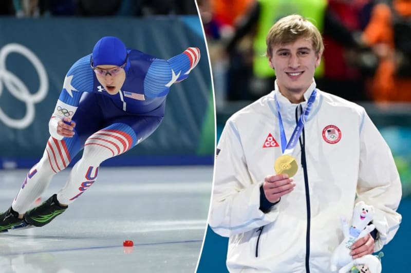 Jordan Stolz, 21, Breaks 23-Year Olympic Speed Skating Record - Image 2