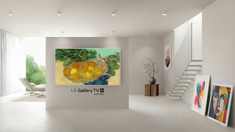 LG's New Gallery TV Transforms Living Rooms into Personal Art Museums