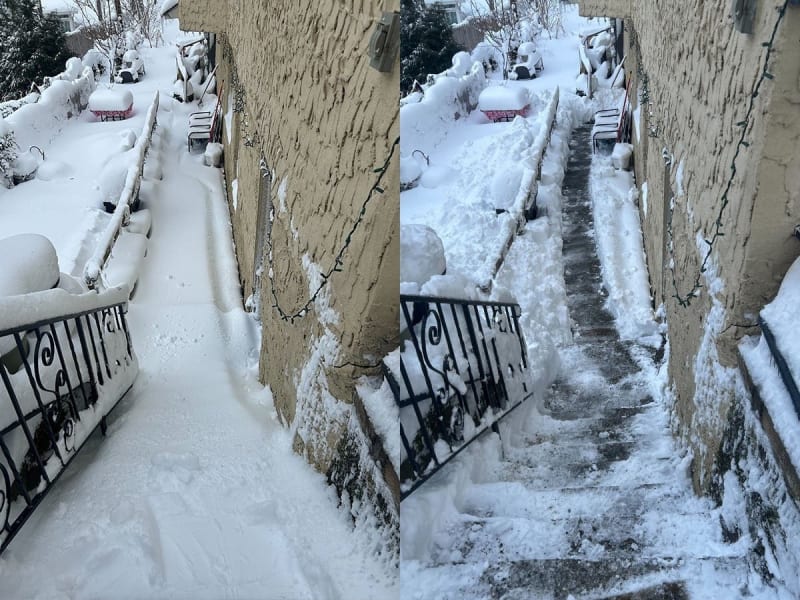 26-Year-Old Clears Disabled Neighbor's Snowy Stairs