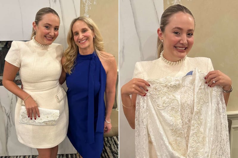 Mom Turns 1993 Wedding Dress Into Daughter's Bridal Robe