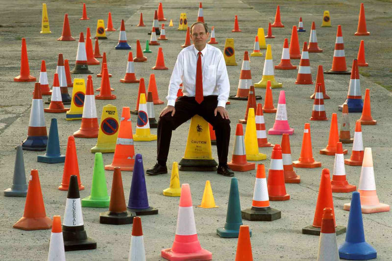 Man Collects 500+ Traffic Cones After Winning Legal Battle