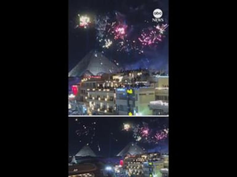 Egypt Rings in New Year with Spectacular Pyramids Fireworks Celebration