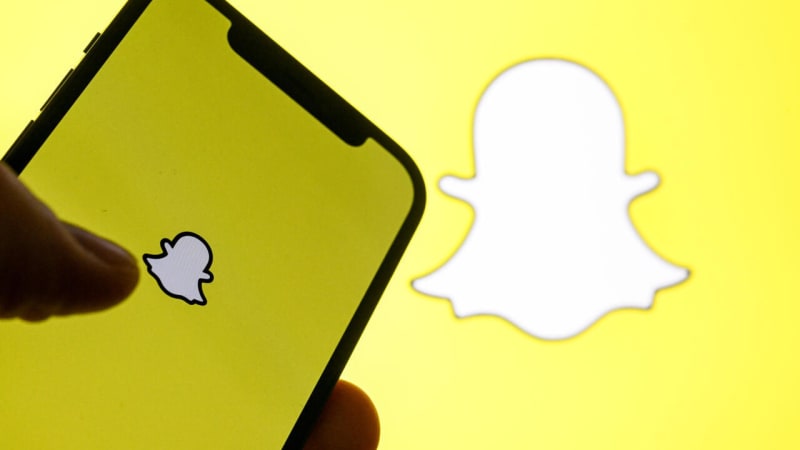 Snapchat logo on smartphone screen representing social media age verification efforts in Australia