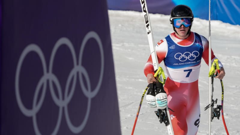 Swiss Skier Von Allmen Wins Historic Third Olympic Gold