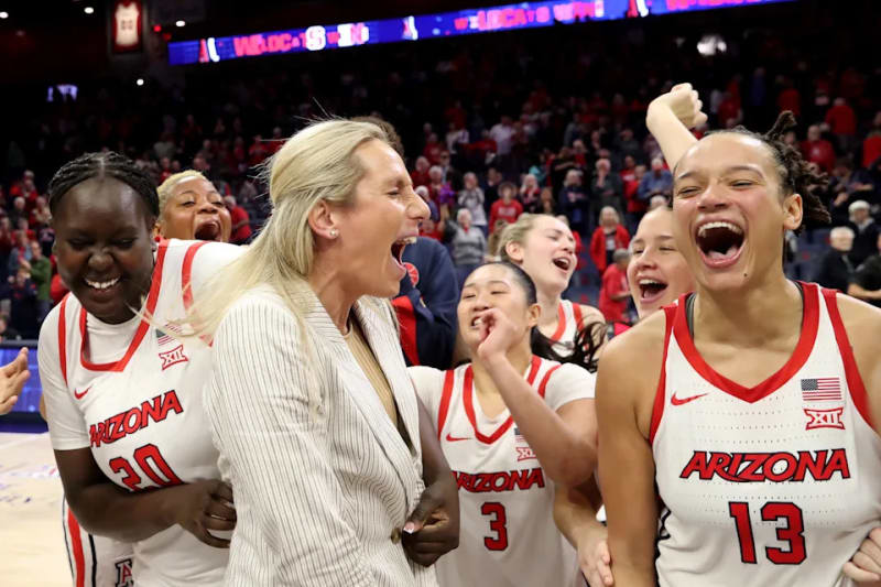 Arizona Women's Basketball Celebrates Breakthrough Big 12 Victory Over BYU - Image 4