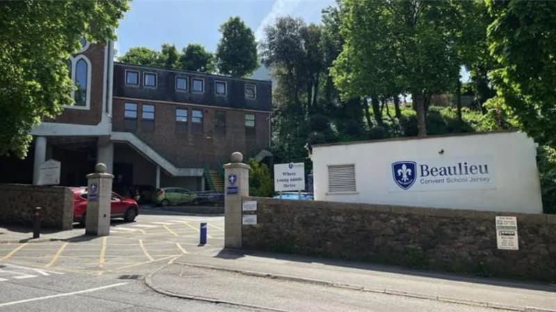 Beaulieu Convent School building in Jersey celebrating its 75th anniversary at Wellington Hill site