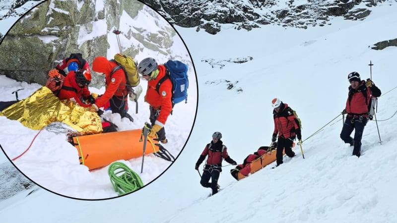 Rescue Team Saves Snowboarder on Poland's Highest Peak