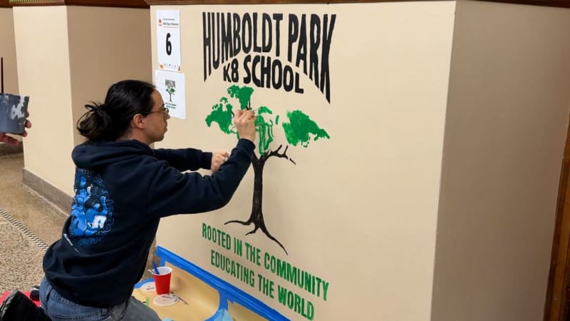 250 Volunteers Beautify Milwaukee School in -10° Cold