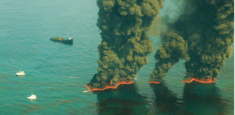 Fire Tornadoes Burn 95% of Oil Spills in Texas A&M Test