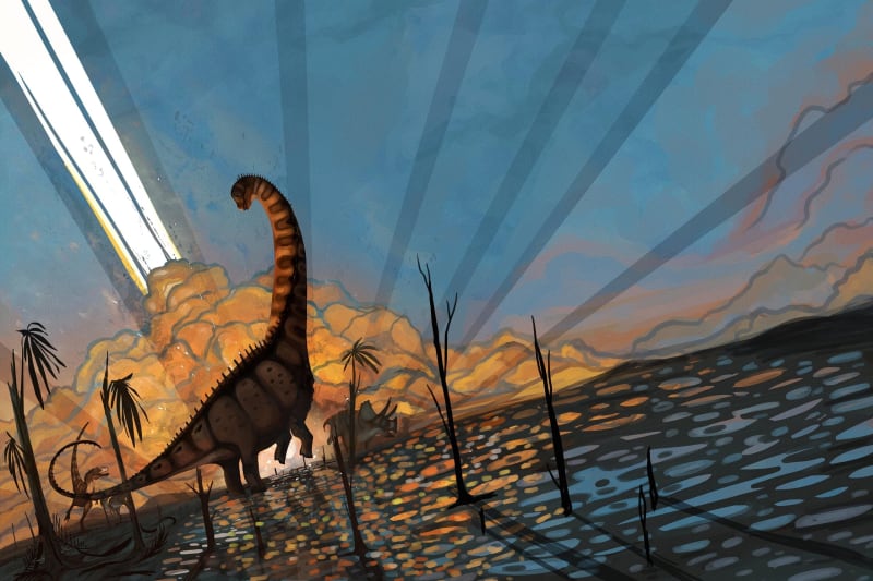 Dinosaurs Thrived Until Asteroid Strike 66 Million Years Ago