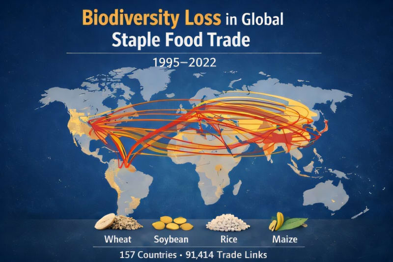 New Dataset Tracks Food Trade Impact on Global Biodiversity