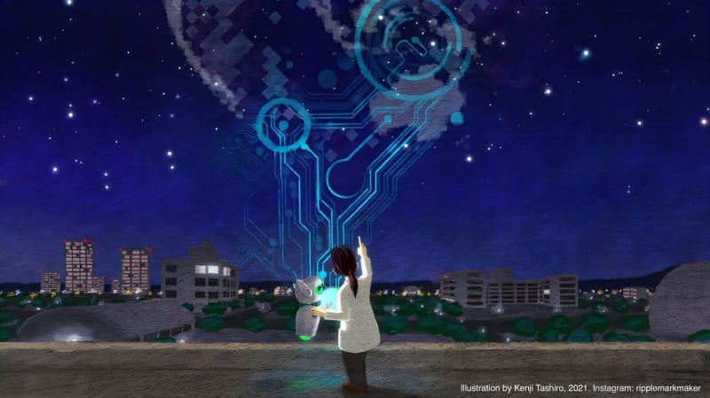 Researchers working alongside AI technology to extract and organize scientific data from research papers into accessible databases