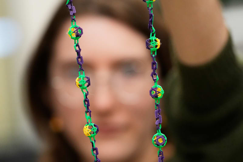 LSU Students Create Plantable Mardi Gras Beads