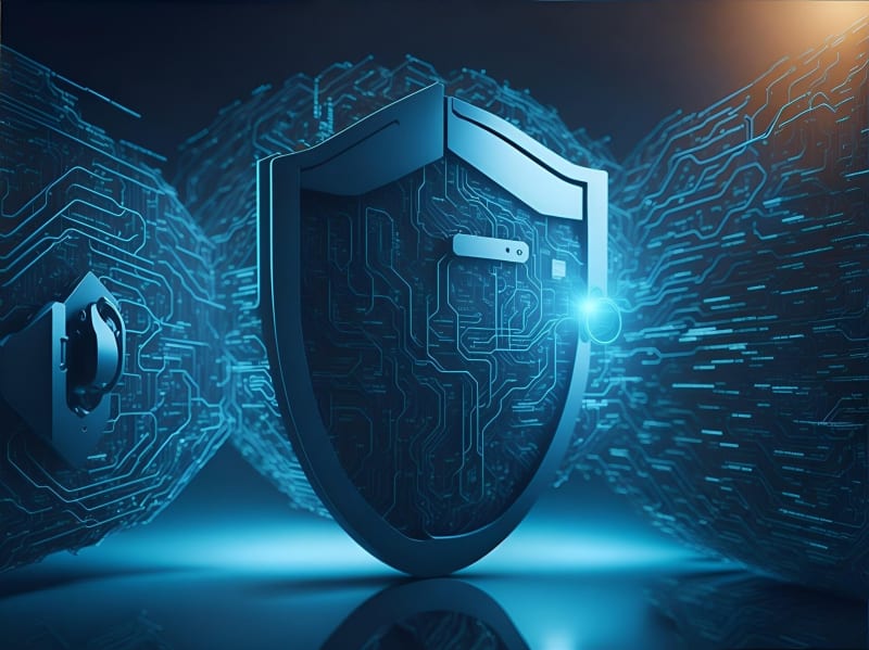 Computer screen showing artificial intelligence code and security testing interface with data streams