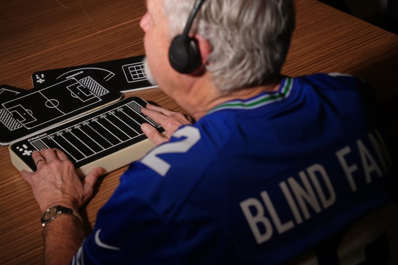 Blind Fans Get Vibrating Tablets to Feel the Super Bowl