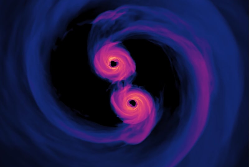 Scientists Map Merging Black Holes With Gravitational Waves