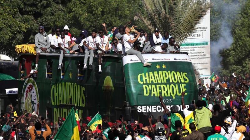 Senegal Celebrates Second AFCON Title With 7-Hour Parade