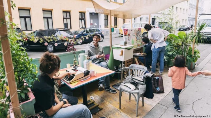 Vienna Turns 350 Parking Spots Into Gardens and Parks