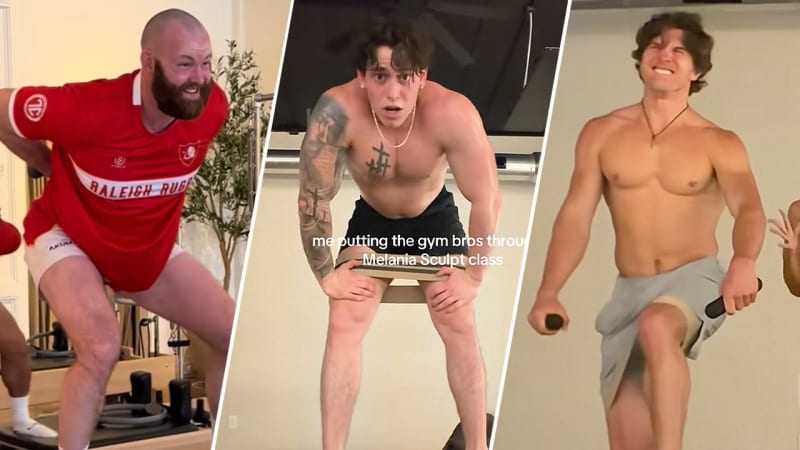 Gym Bros Discover Pilates Isn't Easy in Viral Videos