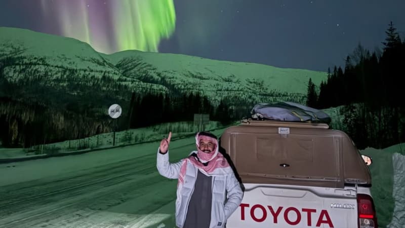 Man Drives 5,600 Miles Across 19 Countries for Northern Lights