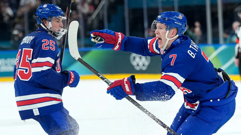 US Hockey Storms Back to Beat Denmark 6-3 at Olympics