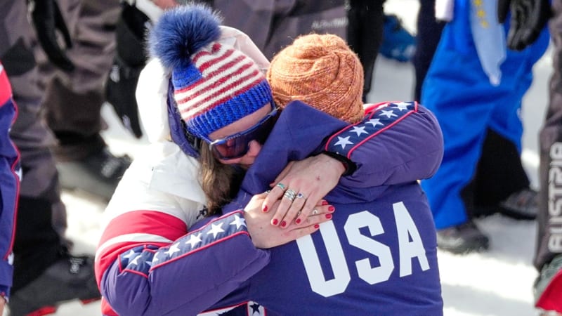 Olympic Gold Medalist Gets Engaged at Finish Line