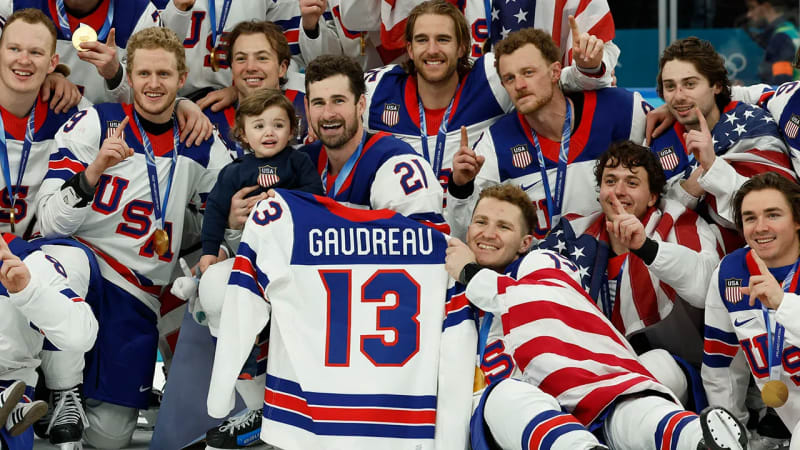 Team USA Honors Johnny Gaudreau After Olympic Gold Win